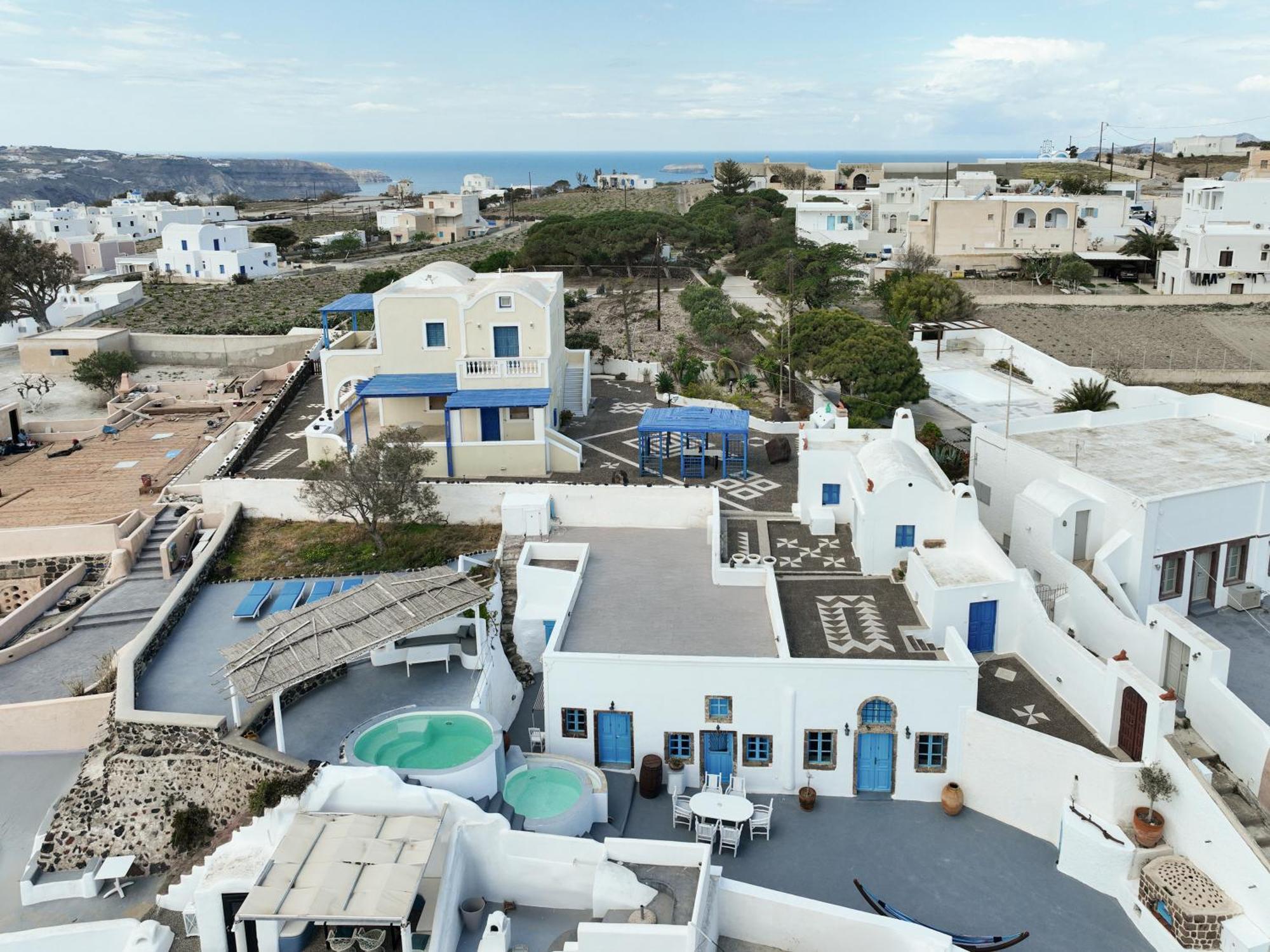 Simantiri Private Villa Megalochori  Exterior photo